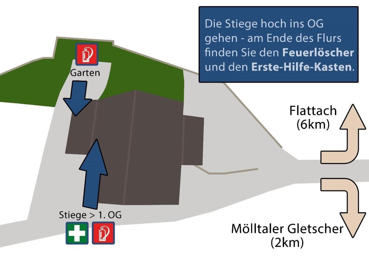 Gletscher Appartements Flattach Esterno foto